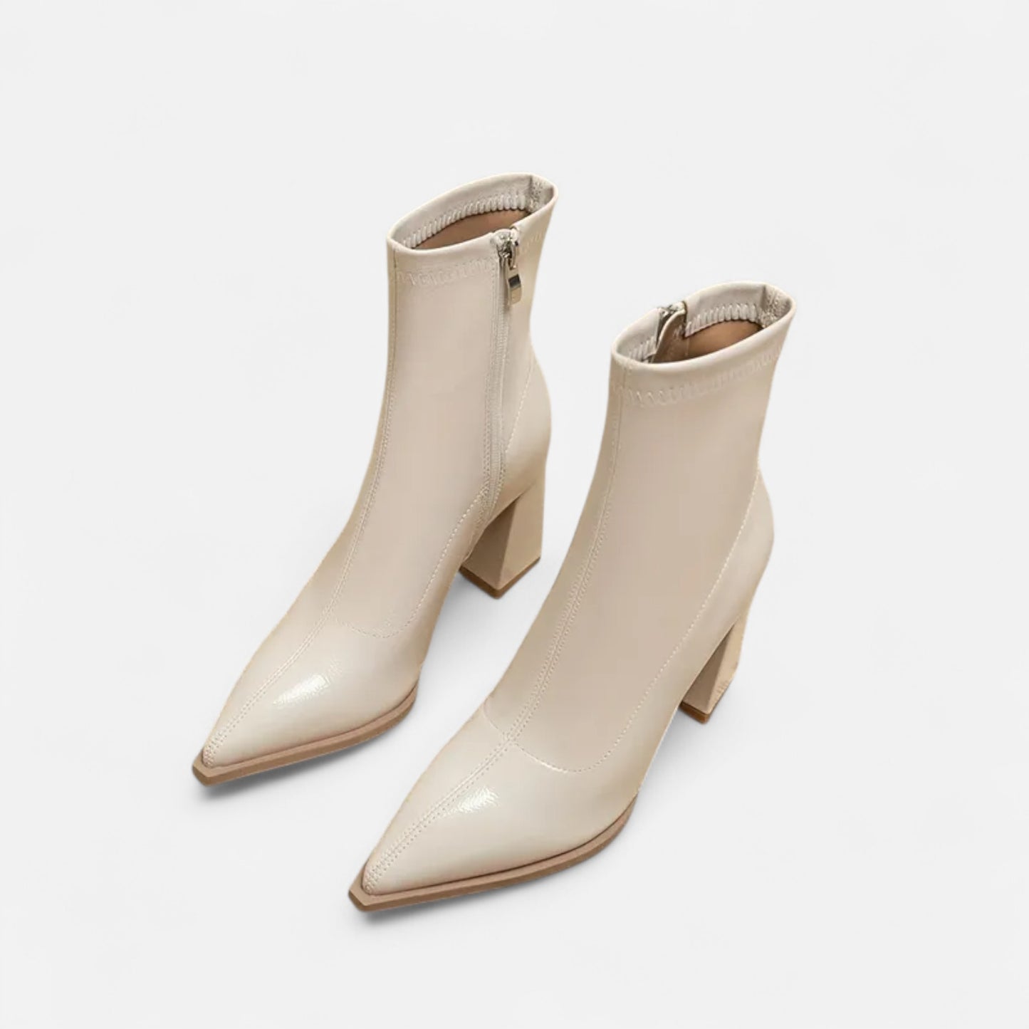 Riveromode | Women’s Ankle Boots with Pointed Toe and Block Heel