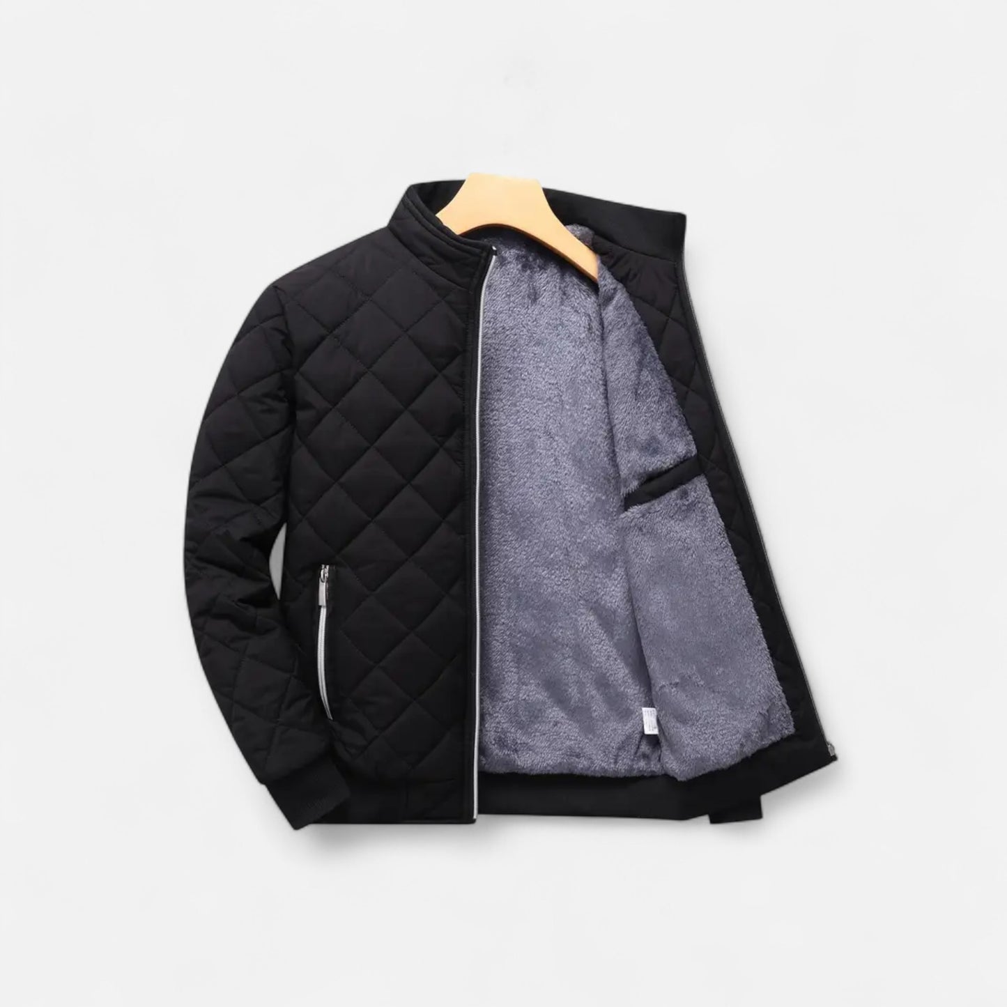 Riveromode | Men’s Quilted Winter Jacket with Fleece Lining
