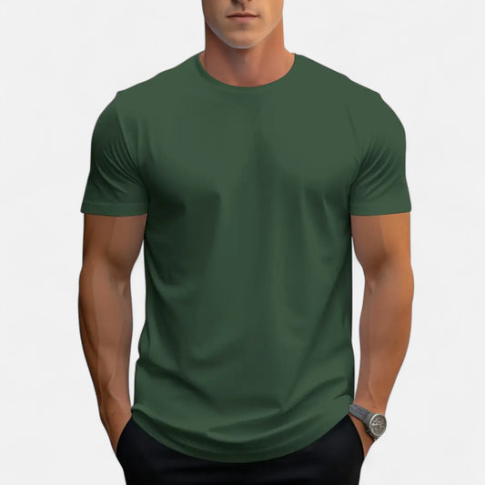 Riveromode | Men’s Crew Neck T-Shirt in Refined Minimalist Style