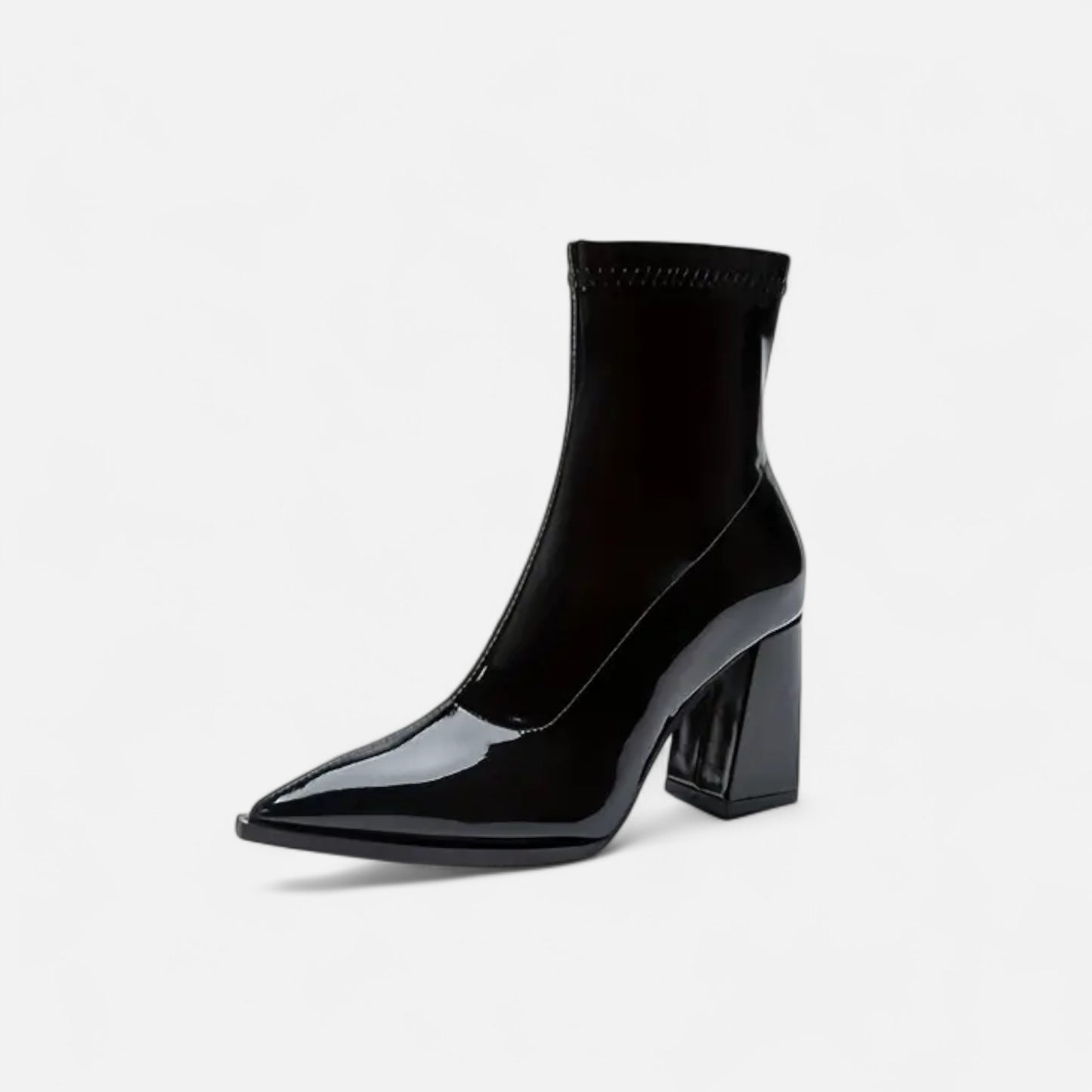 Riveromode | Women’s Ankle Boots with Pointed Toe and Block Heel