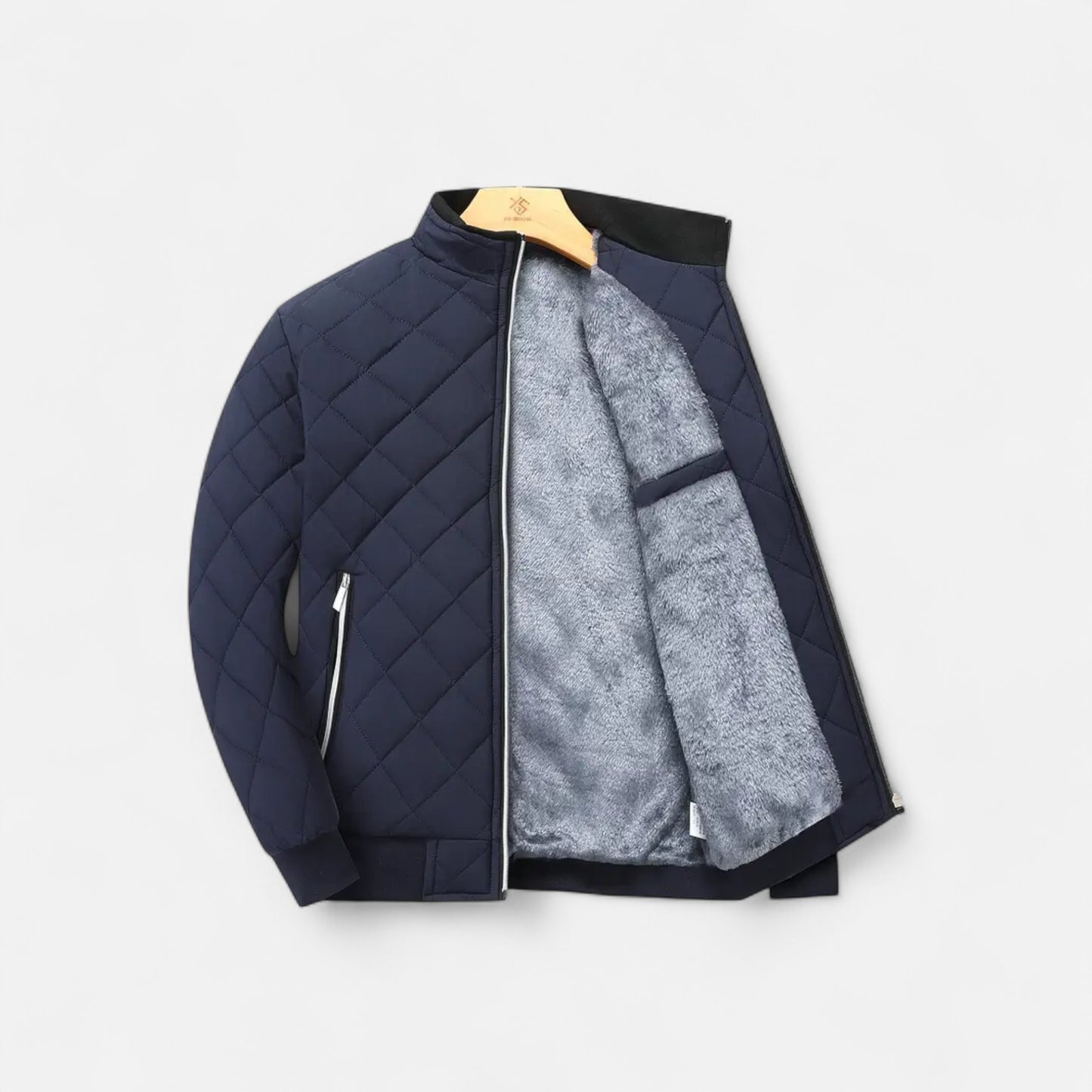 Riveromode | Men’s Quilted Winter Jacket with Fleece Lining