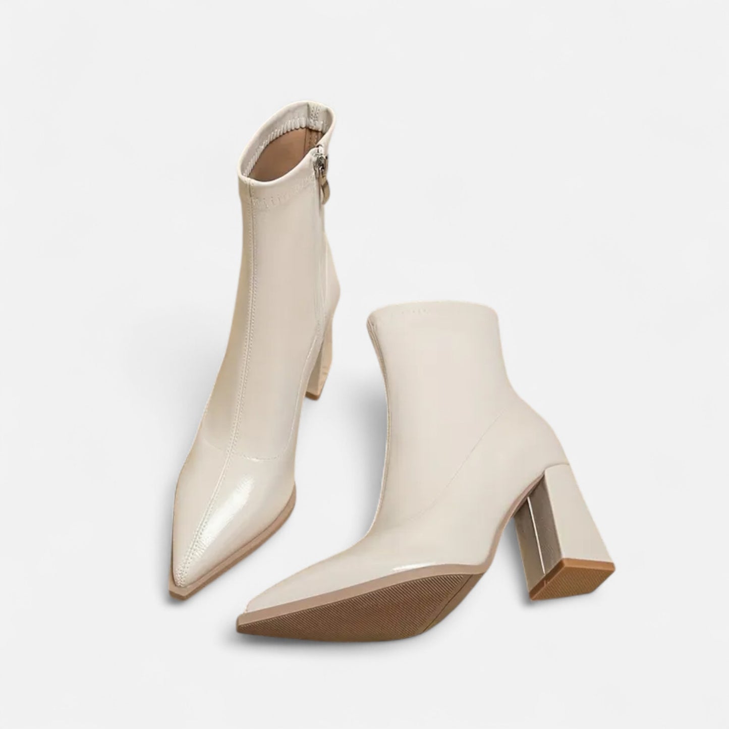 Riveromode | Women’s Ankle Boots with Pointed Toe and Block Heel