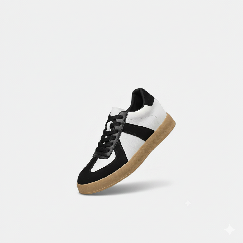 Riveromode | Men’s Leather Sneakers – Classic Suede Detail Design