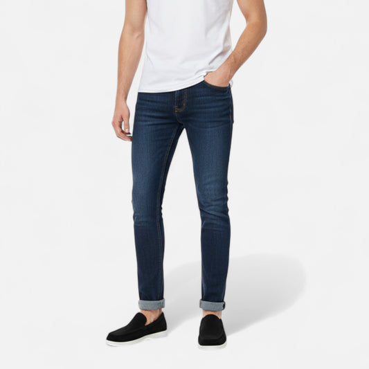 Riveromode | Men’s Suede Slip-On Loafers – Casual White Sole Style