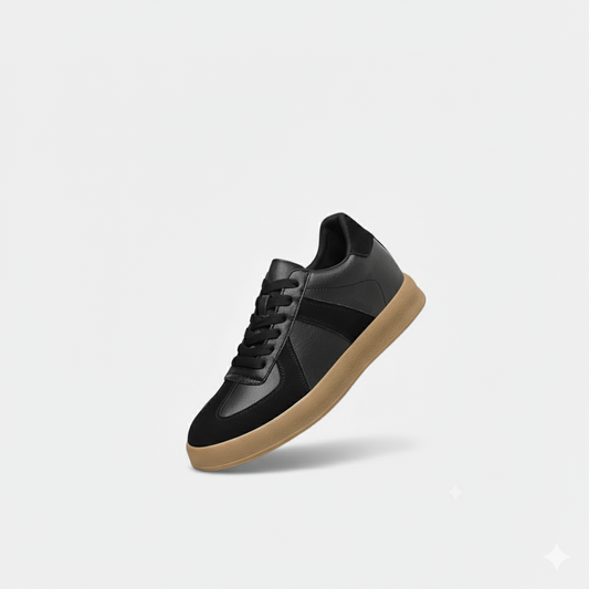 Riveromode | Men’s Leather Sneakers – Classic Suede Detail Design
