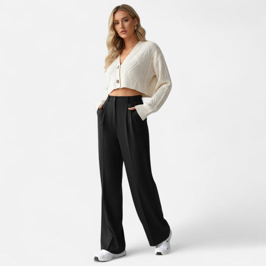Riveromode | Women’s Tailored High-Waist Trousers for Daily Wear