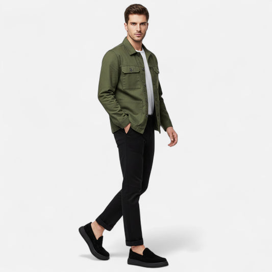 Riveromode | Men’s Suede Loafers – Smart Casual Slip-On Style