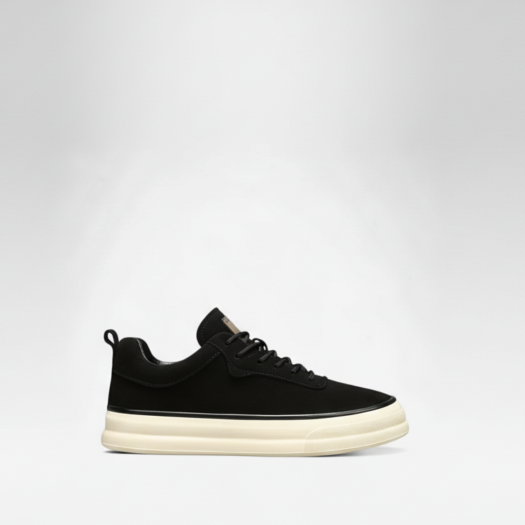 Riveromode | Men’s Suede Sneakers – Smart Casual White Sole