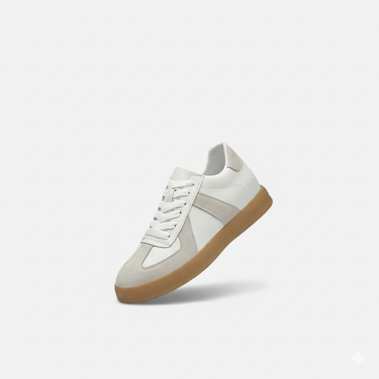 Riveromode | Men’s Leather Sneakers – Classic Suede Detail Design