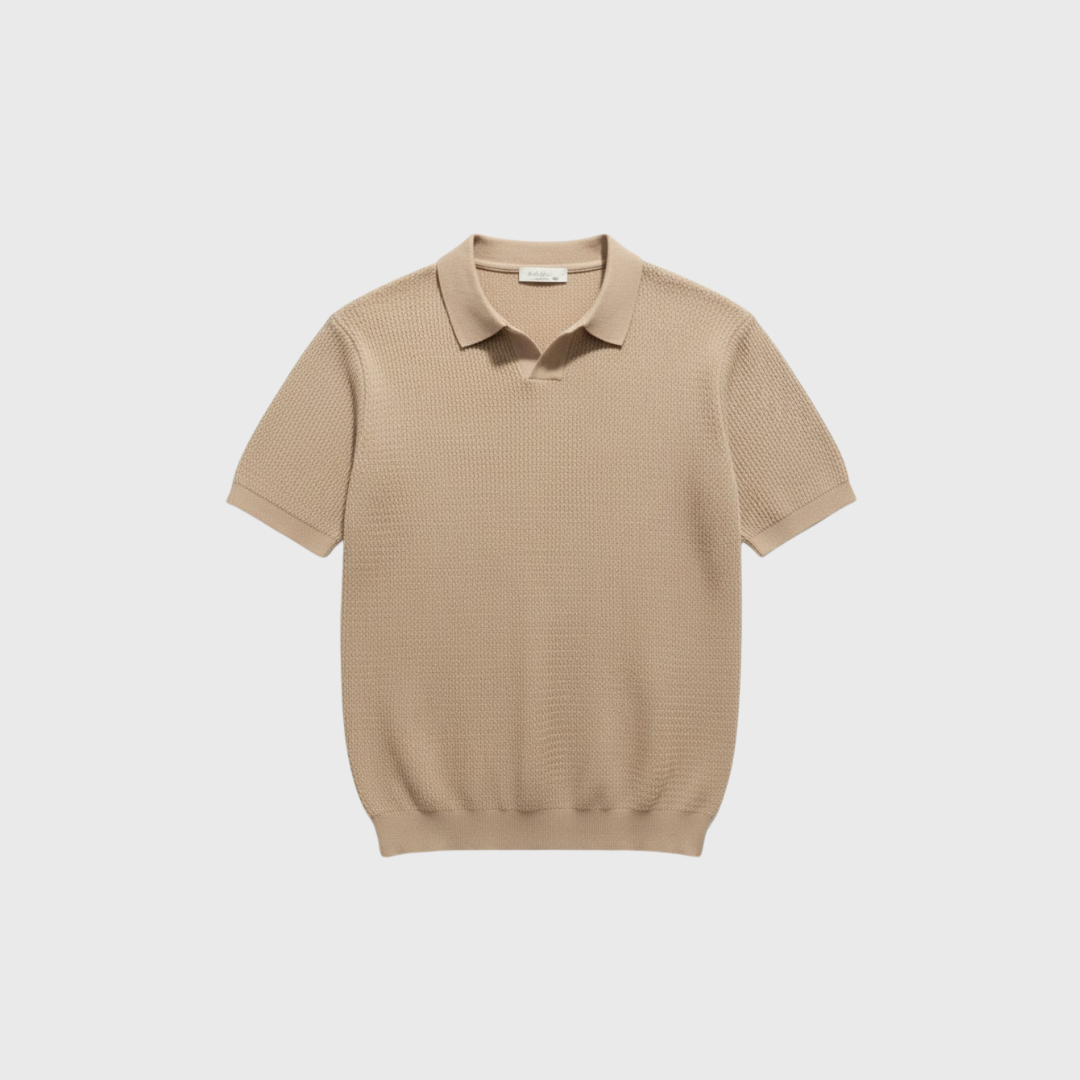 Riveromode | Men’s Knitted Polo Shirt in Summer Weight