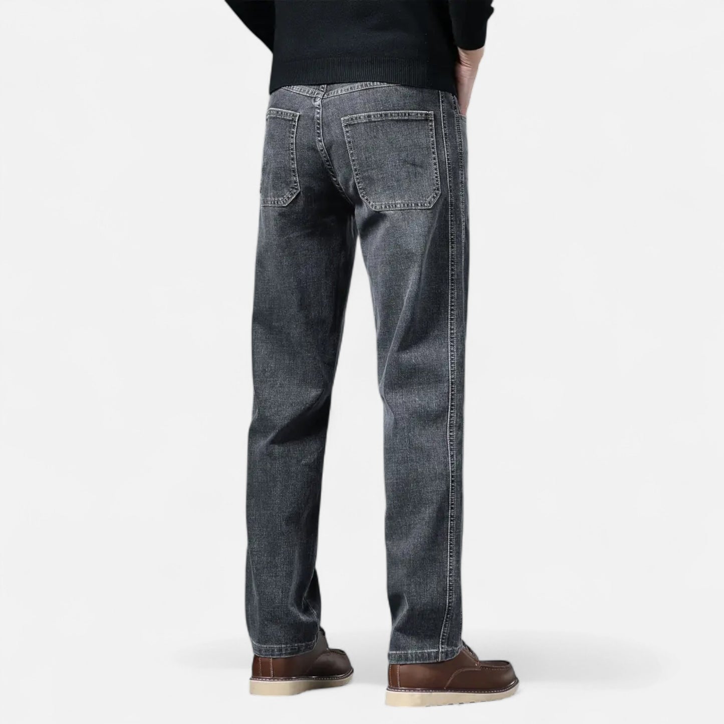 Riveromode | Men’s Straight Leg Jeans in Dark Wash Denim