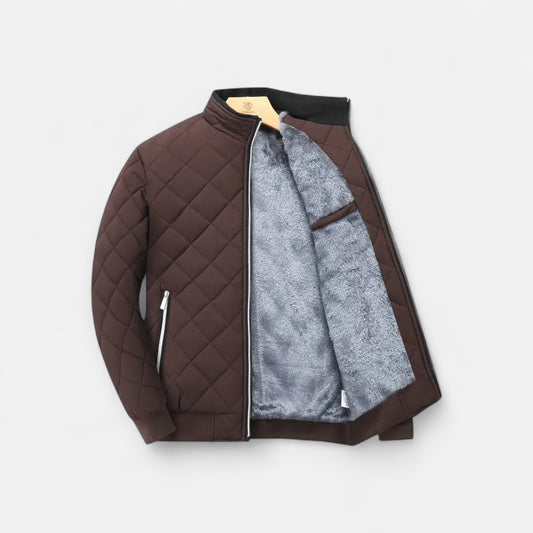 Riveromode | Men’s Quilted Winter Jacket with Fleece Lining