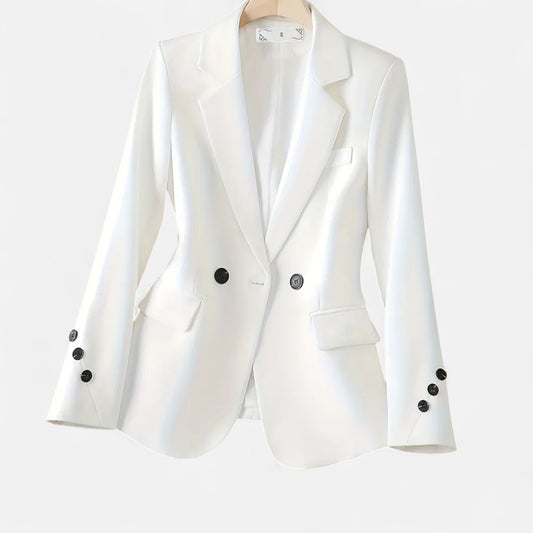 Riveromode | Women’s Slim Fit Blazer in Classic Single-Breasted Cut