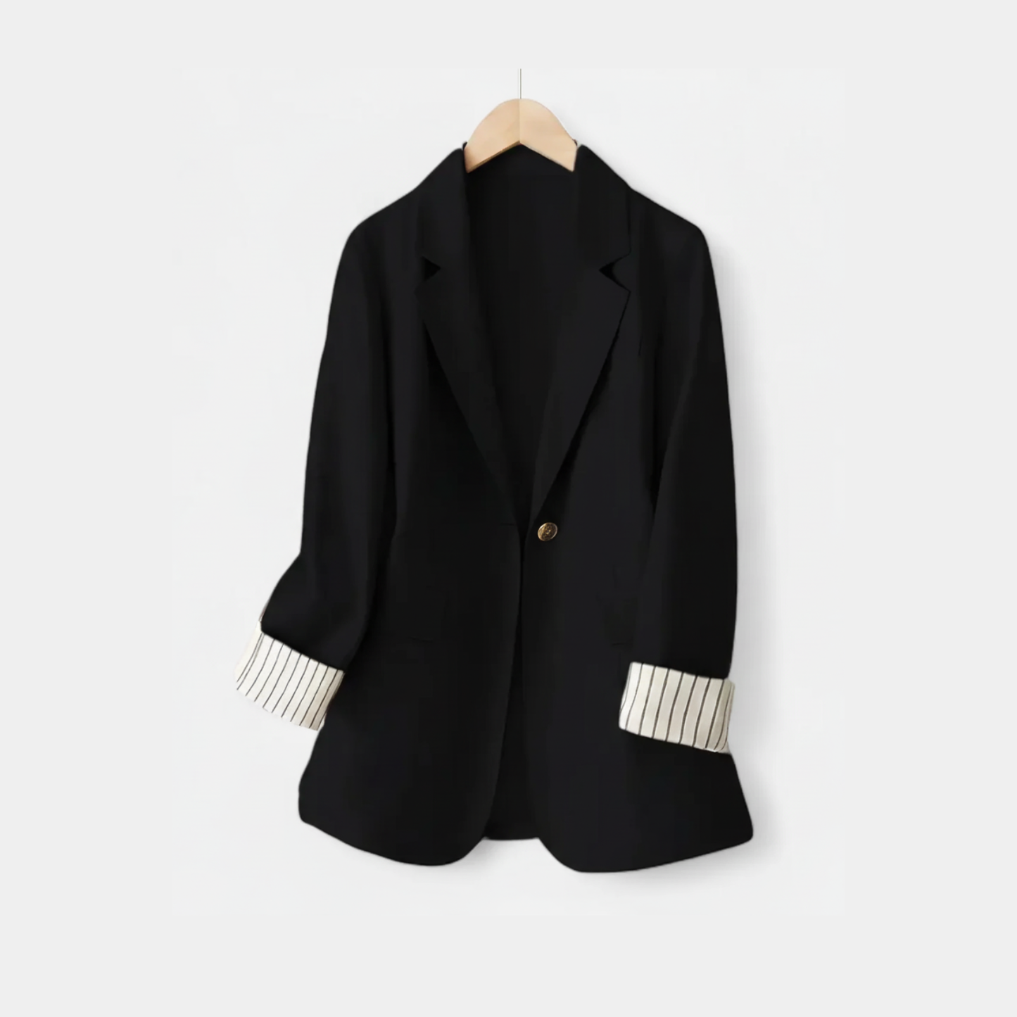 Riveromode | Women’s Striped Patchwork Blazer in Elegant Cut