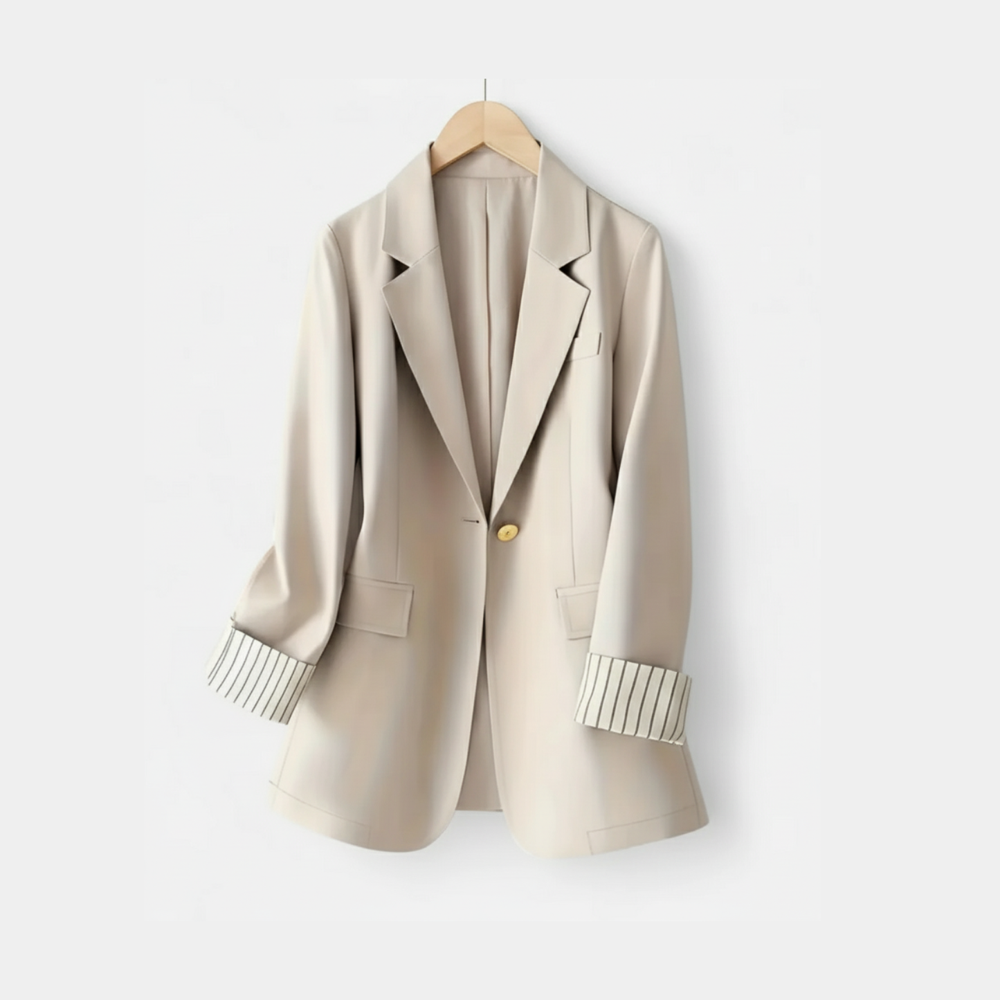 Riveromode | Women’s Striped Patchwork Blazer in Elegant Cut
