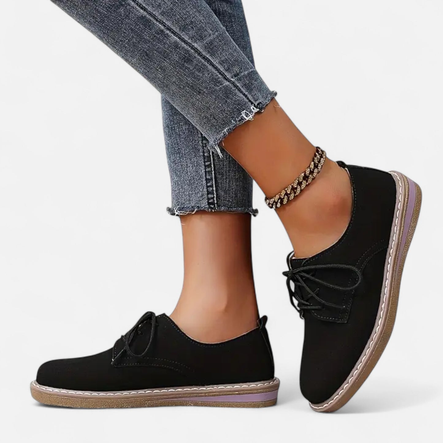 Riveromode | Women’s Lace-Up Oxford Shoes – Casual Flat Comfort