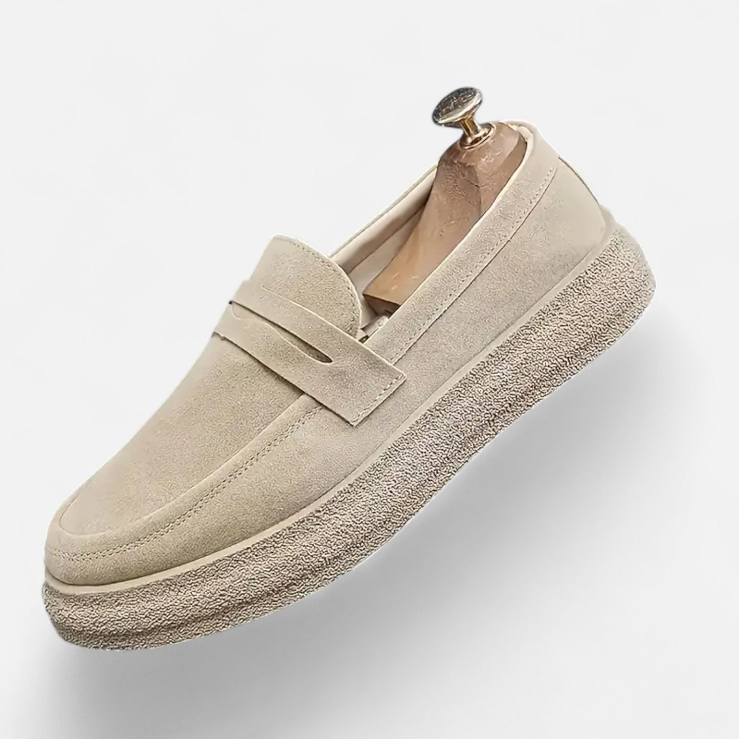 Riveromode | Men’s Suede Loafers – Smart Casual Slip-On Style