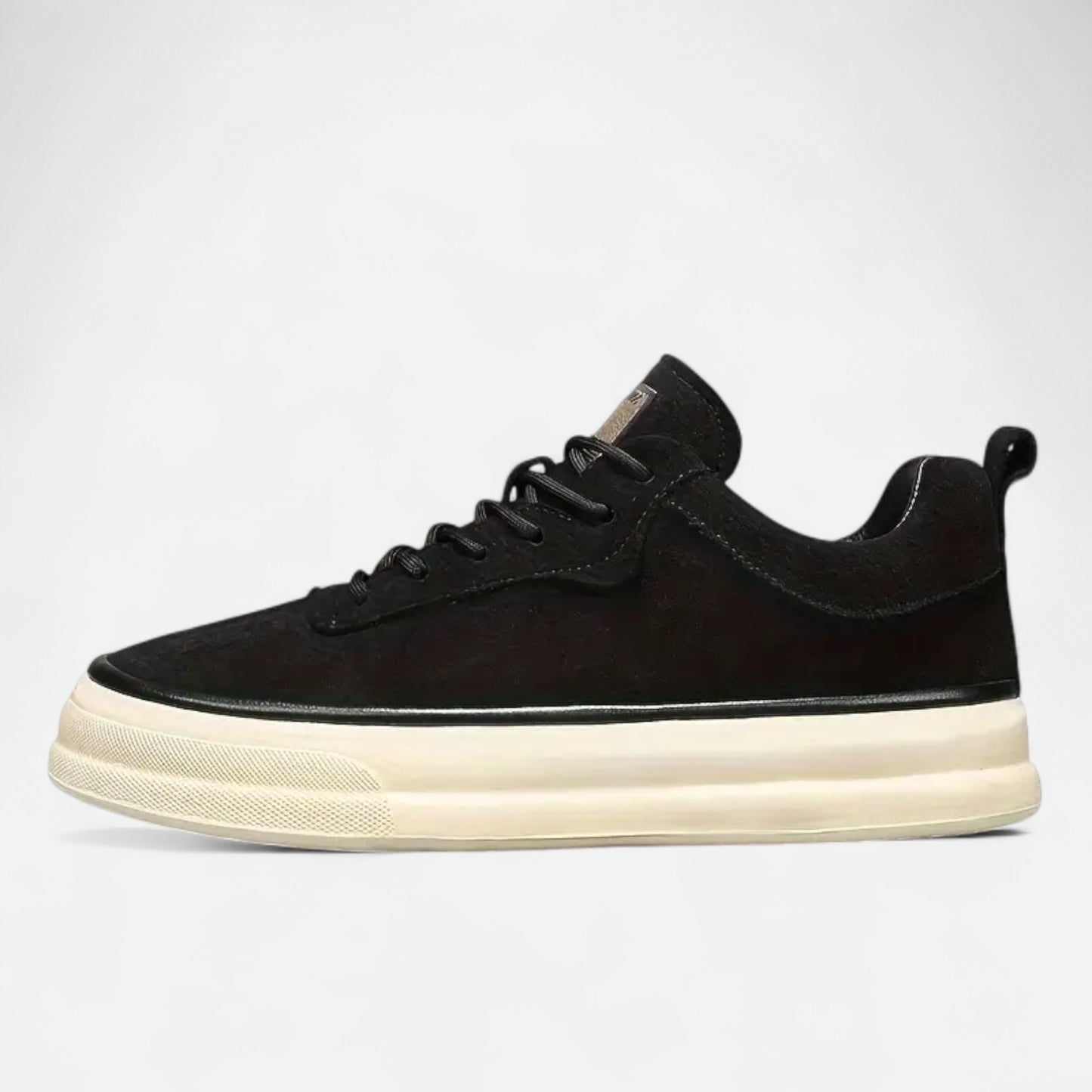 Riveromode | Men’s Suede Sneakers – Smart Casual White Sole