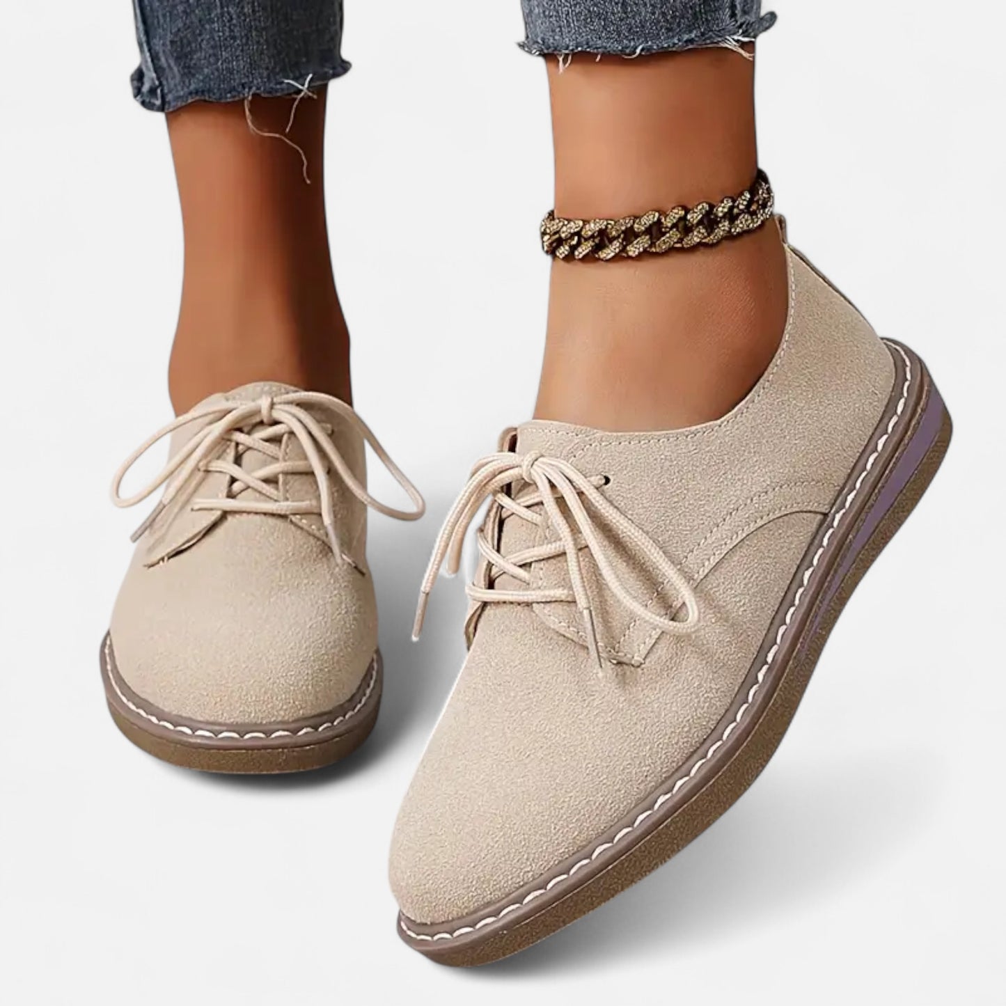 Riveromode | Women’s Lace-Up Oxford Shoes – Casual Flat Comfort