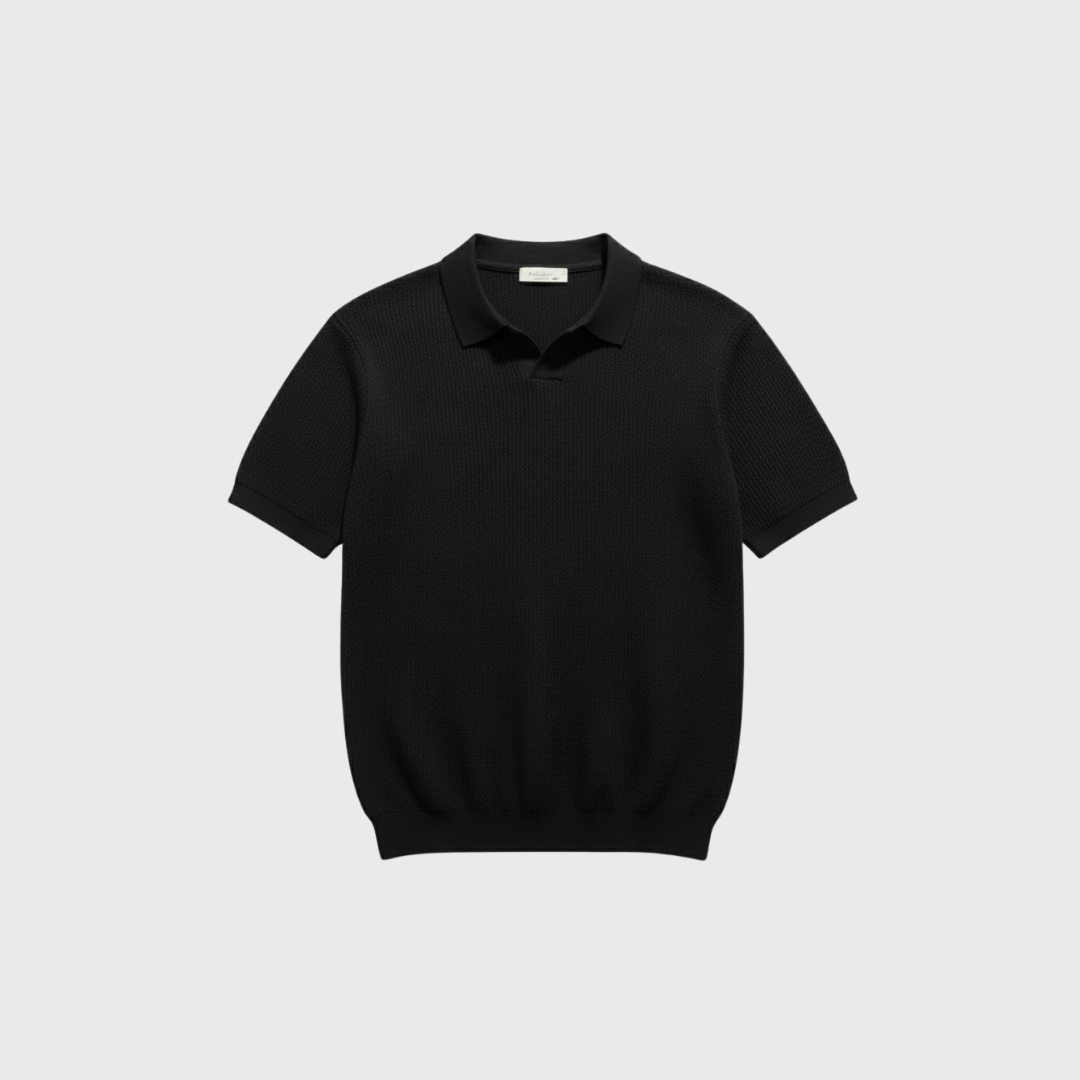 Riveromode | Men’s Knitted Polo Shirt in Summer Weight