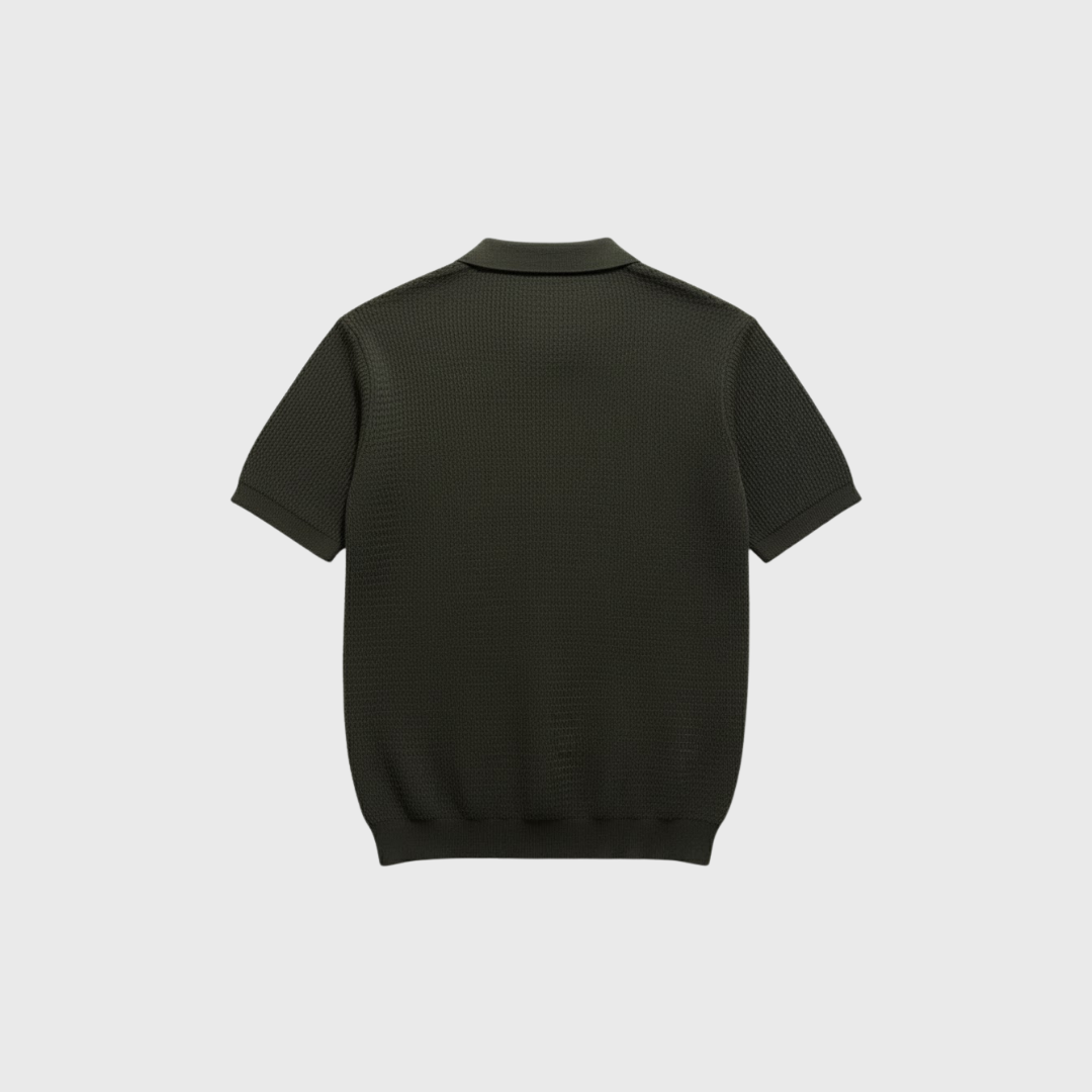 Riveromode | Men’s Knitted Polo Shirt in Summer Weight