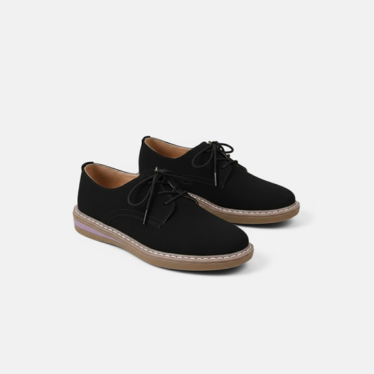 Riveromode | Women’s Lace-Up Oxford Shoes – Casual Flat Comfort