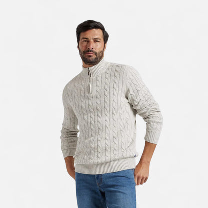 Rivero Mode | Men’s Heritage Half-Zip Cotton Sweater