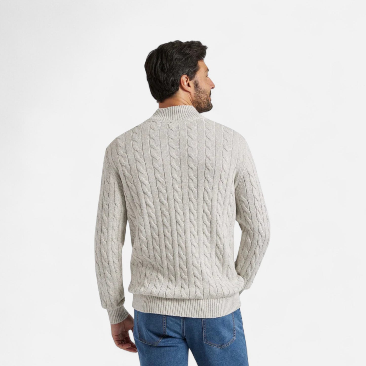 Rivero Mode | Men’s Heritage Half-Zip Cotton Sweater