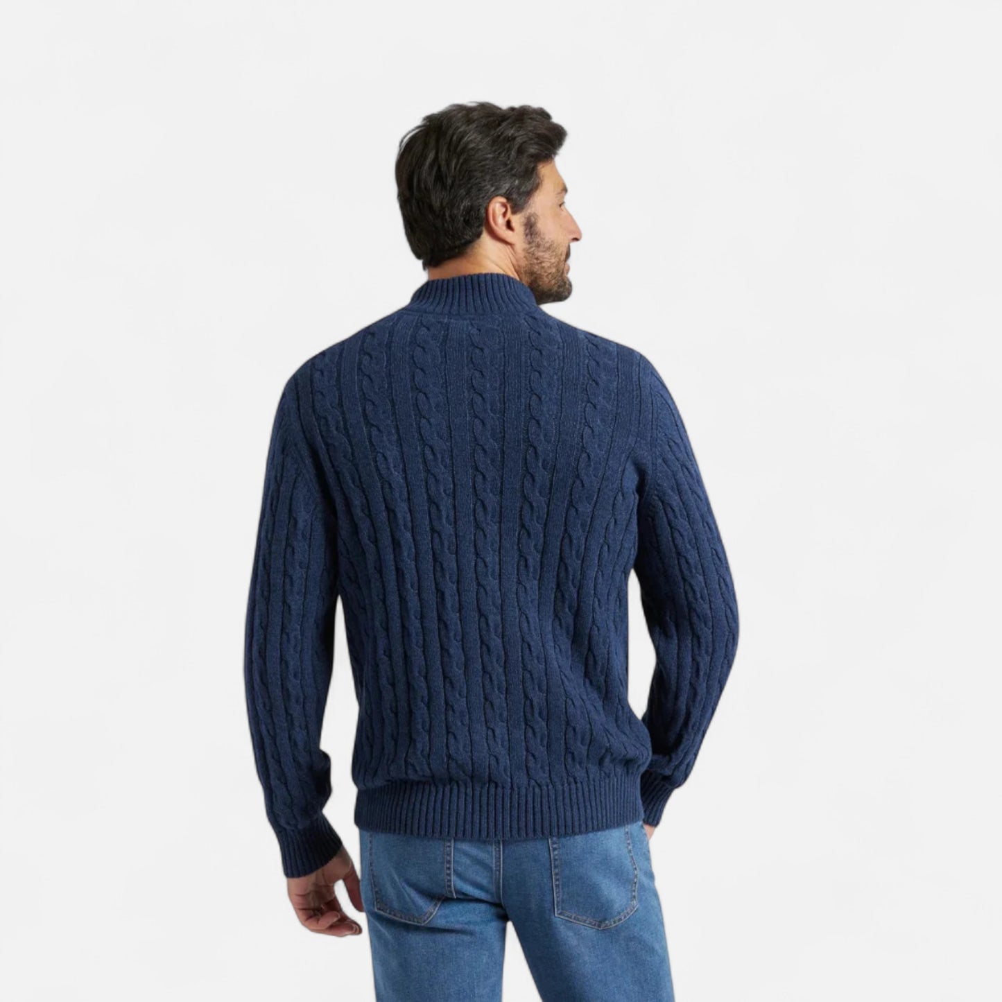 Rivero Mode | Men’s Heritage Half-Zip Cotton Sweater