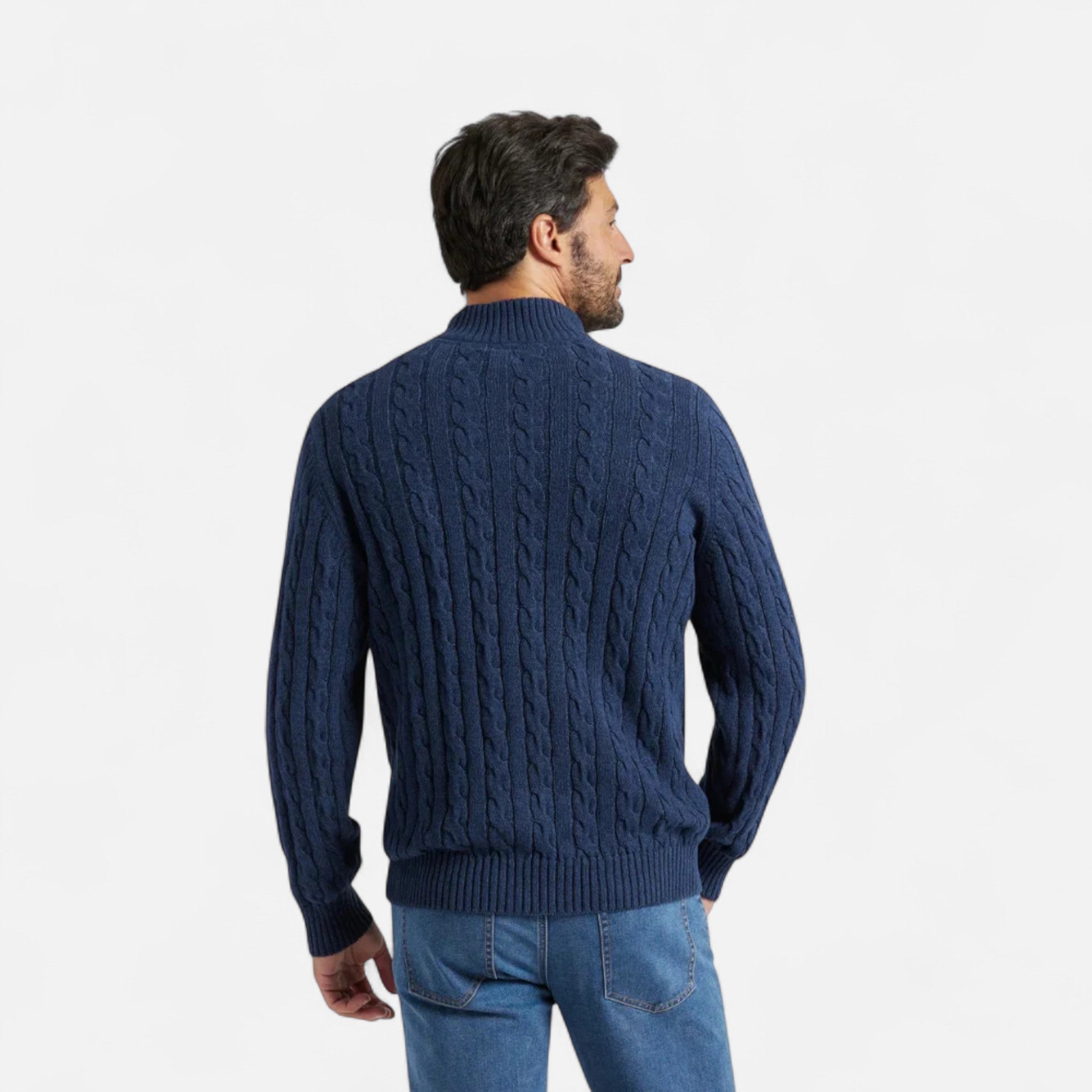 Rivero Mode | Men’s Heritage Half-Zip Cotton Sweater