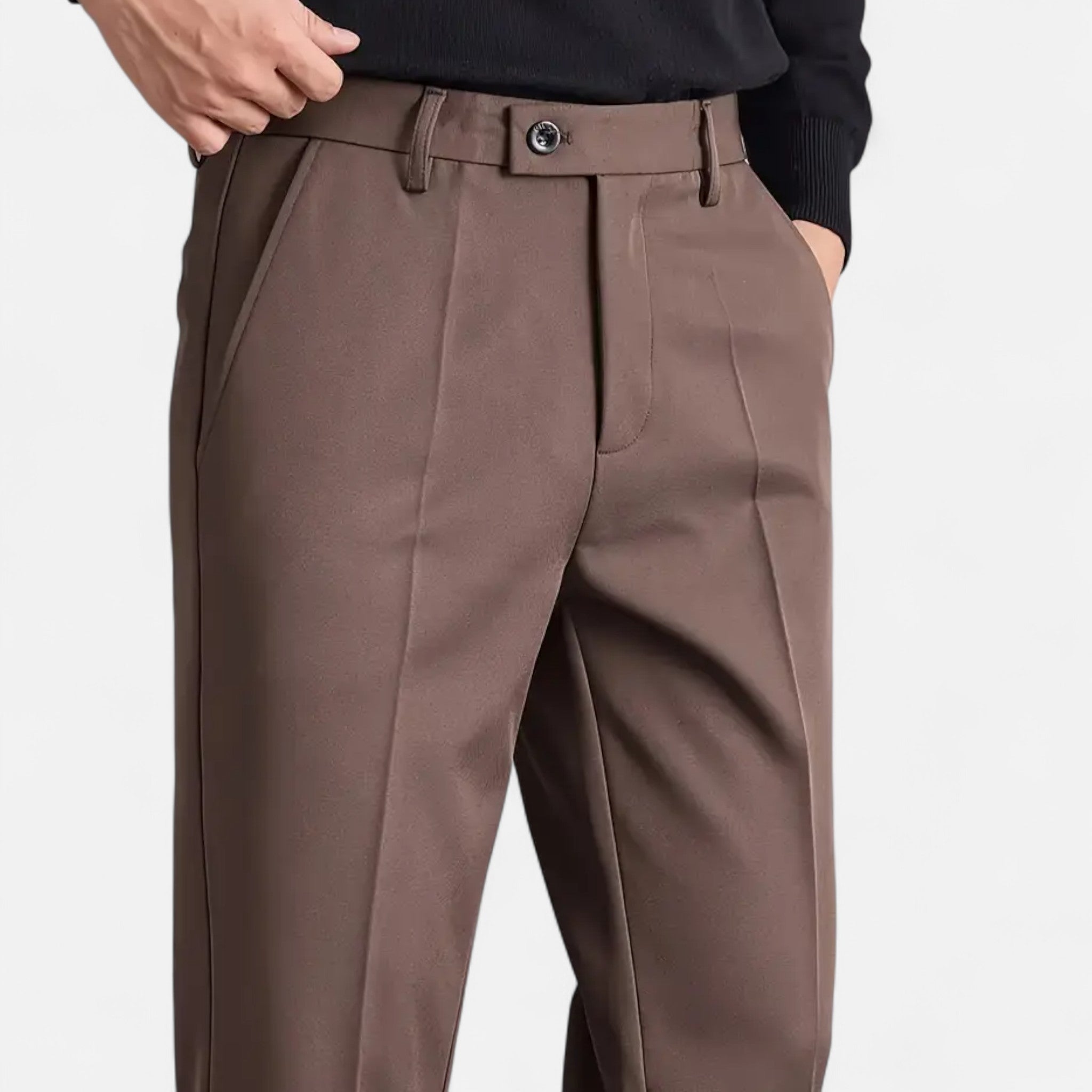 Rivero Mode | Men’s Business Casual Pants in Lightweight Polyester