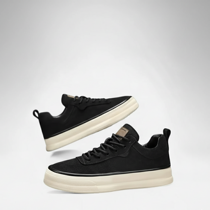 Riveromode | Men’s Suede Sneakers – Smart Casual White Sole