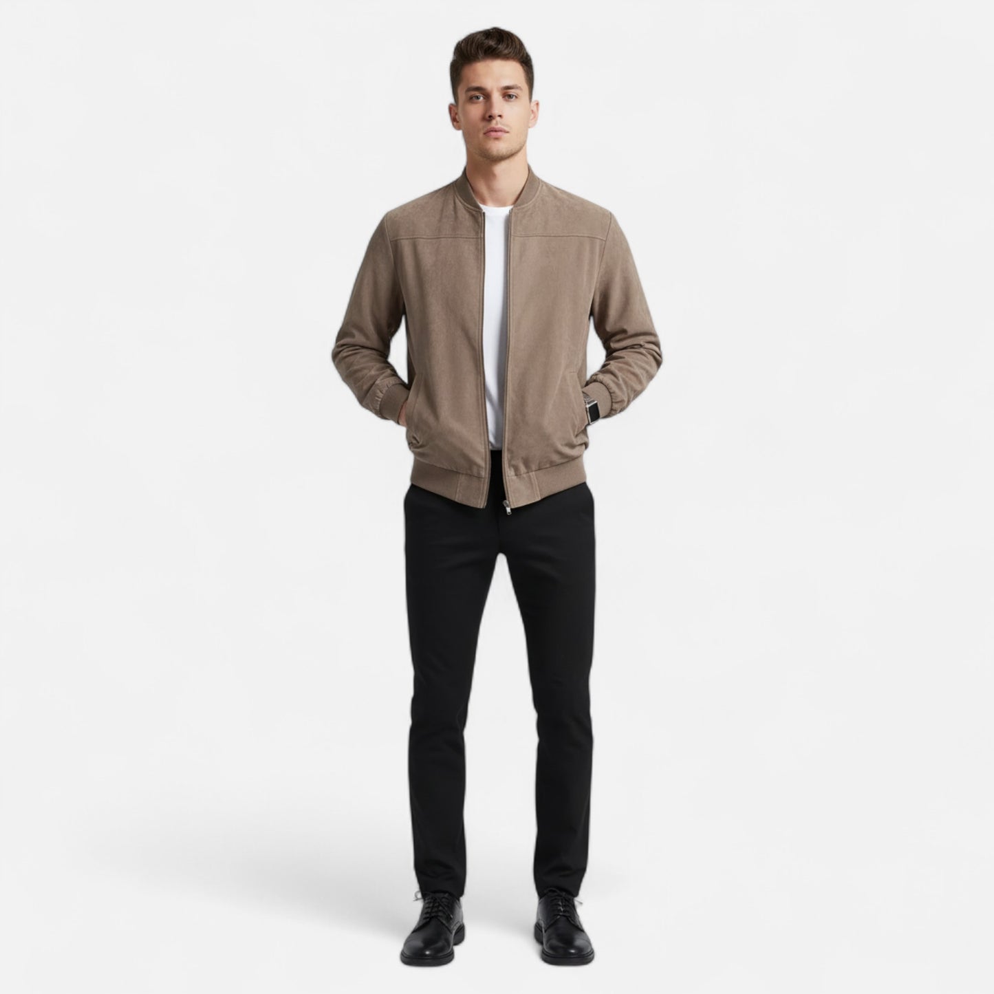 Riveromode | Men’s Classic College-Inspired Zip-Up Jacket