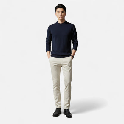 Riveromode | Men’s Cashmere Sweater with Classic Crew Neck