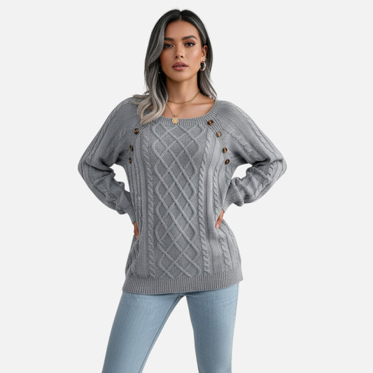 Rivero Mode | Women’s Heritage Wool-Knit Square-Neck Sweater