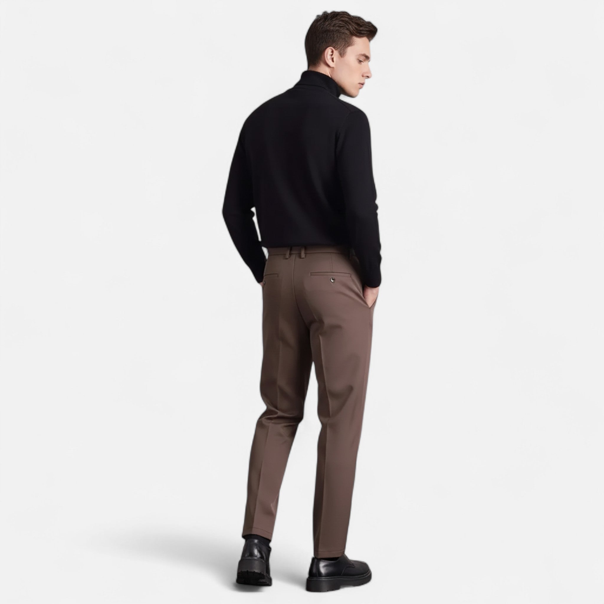 Rivero Mode | Men’s Business Casual Pants in Lightweight Polyester