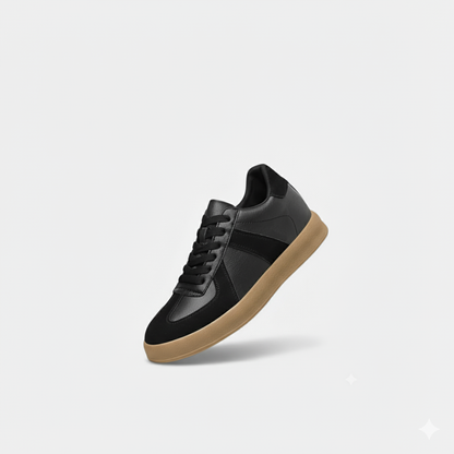 Riveromode | Men’s Leather Sneakers – Classic Suede Detail Design