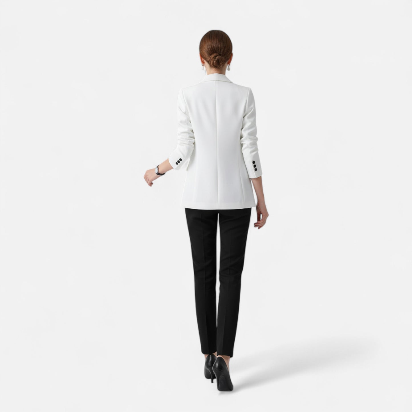 Riveromode | Women’s Slim Fit Blazer in Classic Single-Breasted Cut