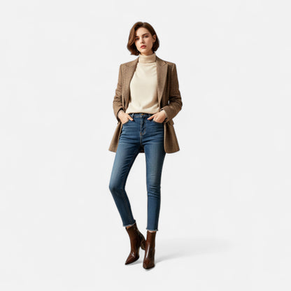 Riveromode | Women’s Ankle Boots with Pointed Toe and Block Heel