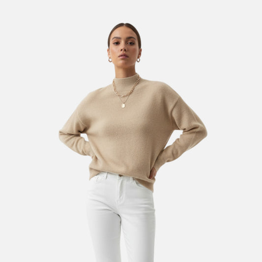 Rivero Mode | Women’s Heritage Wool-Blend Half-High Collar Pullover