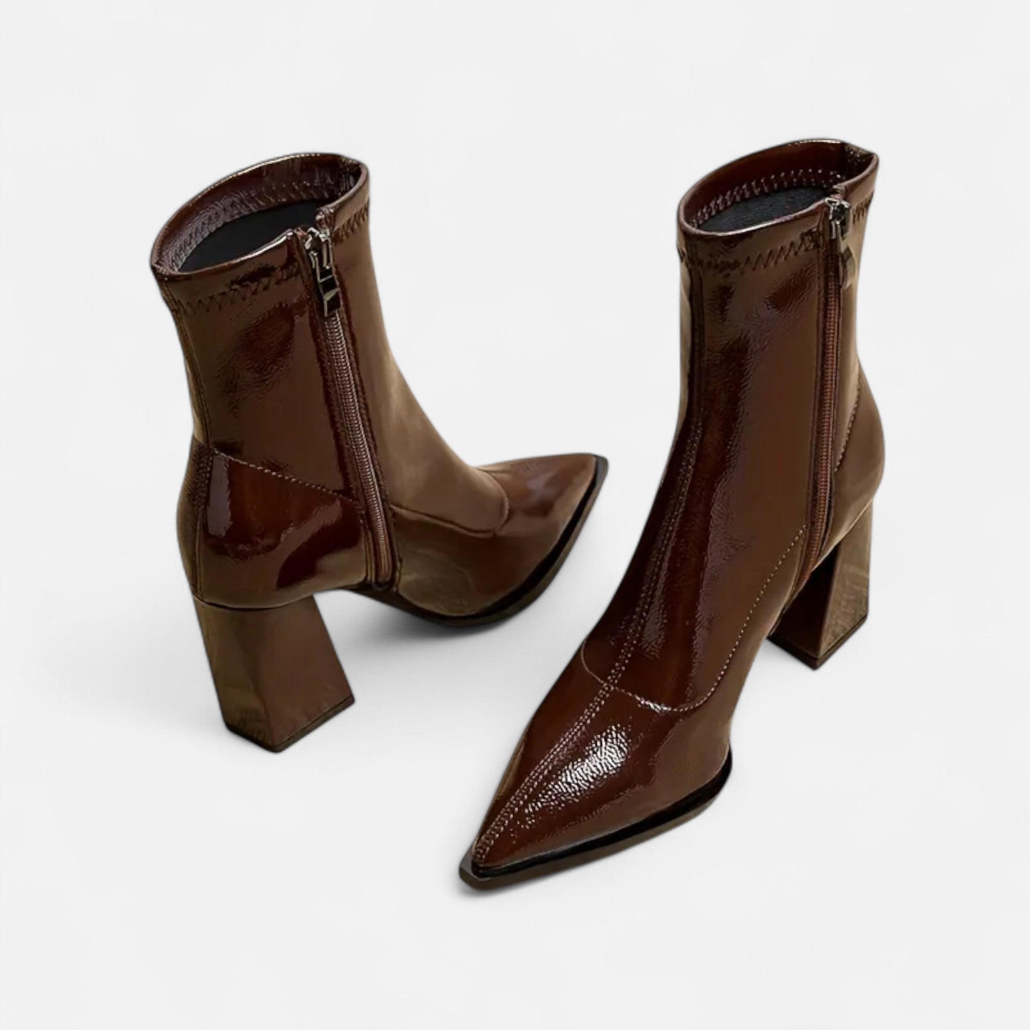 Rivero Mode | Women’s Ankle Boots with Pointed Toe and Block Heel