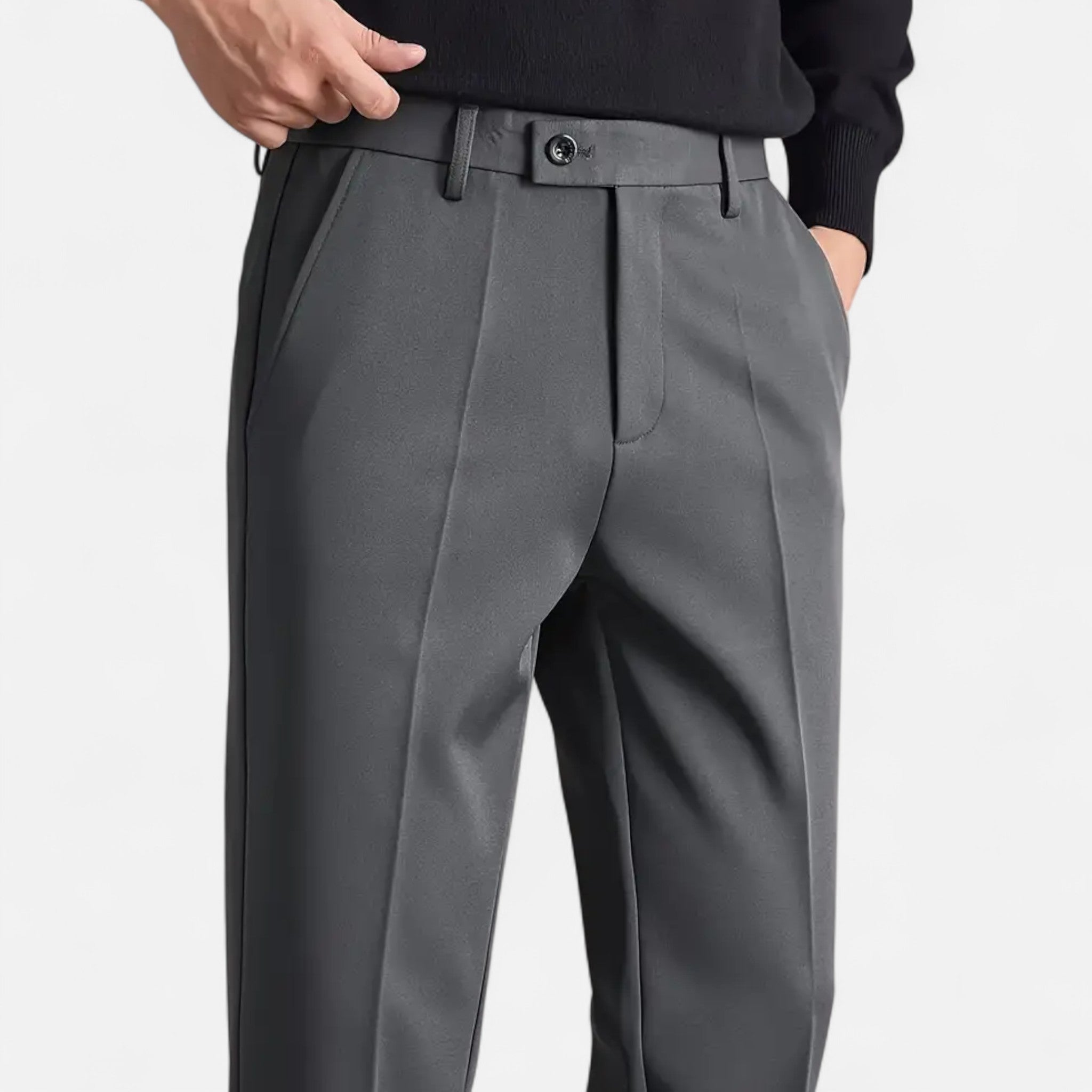 Rivero Mode | Men’s Business Casual Pants in Lightweight Polyester