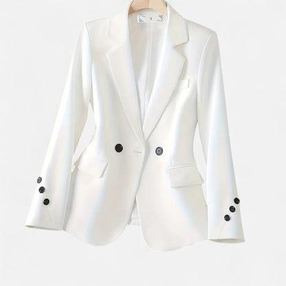 Riveromode | Women’s Slim Fit Blazer in Classic Single-Breasted Cut