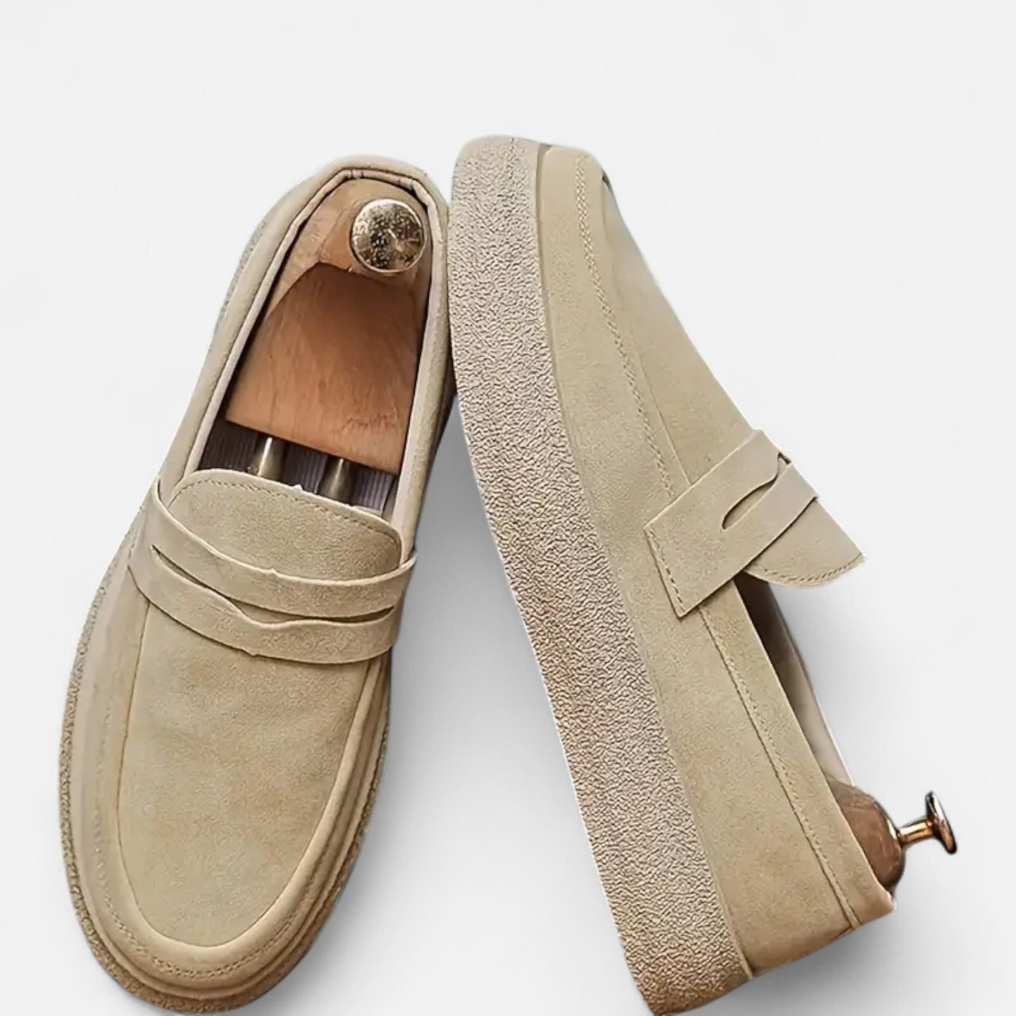 Riveromode | Men’s Suede Loafers – Smart Casual Slip-On Style