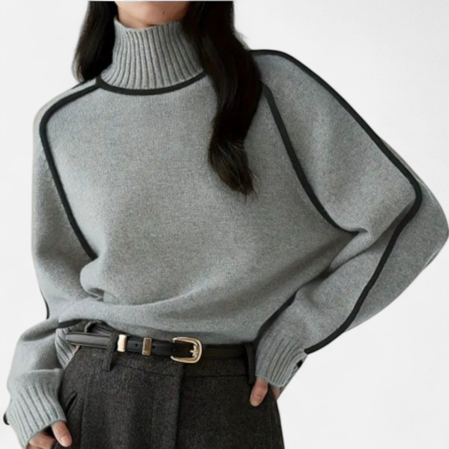 Rivero Mode | Women’s Heritage Half-Turtleneck Knit Pullover
