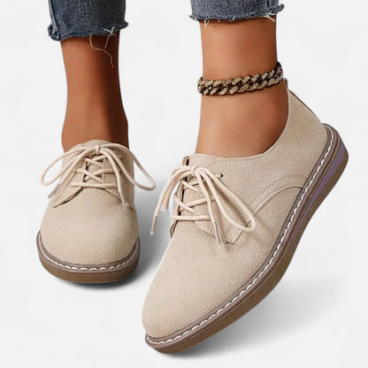Riveromode | Women’s Lace-Up Oxford Shoes – Casual Flat Comfort