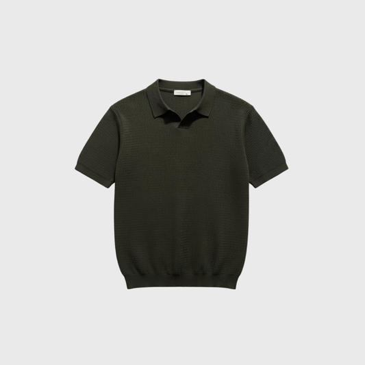 Riveromode | Men’s Knitted Polo Shirt in Summer Weight