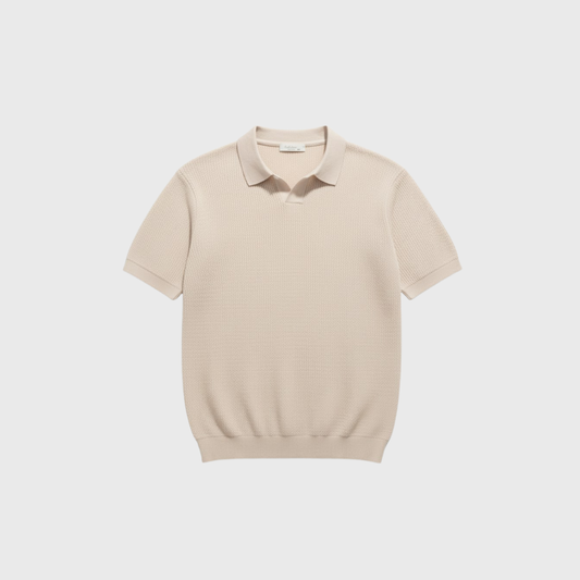 Riveromode | Men’s Knitted Polo Shirt in Summer Weight