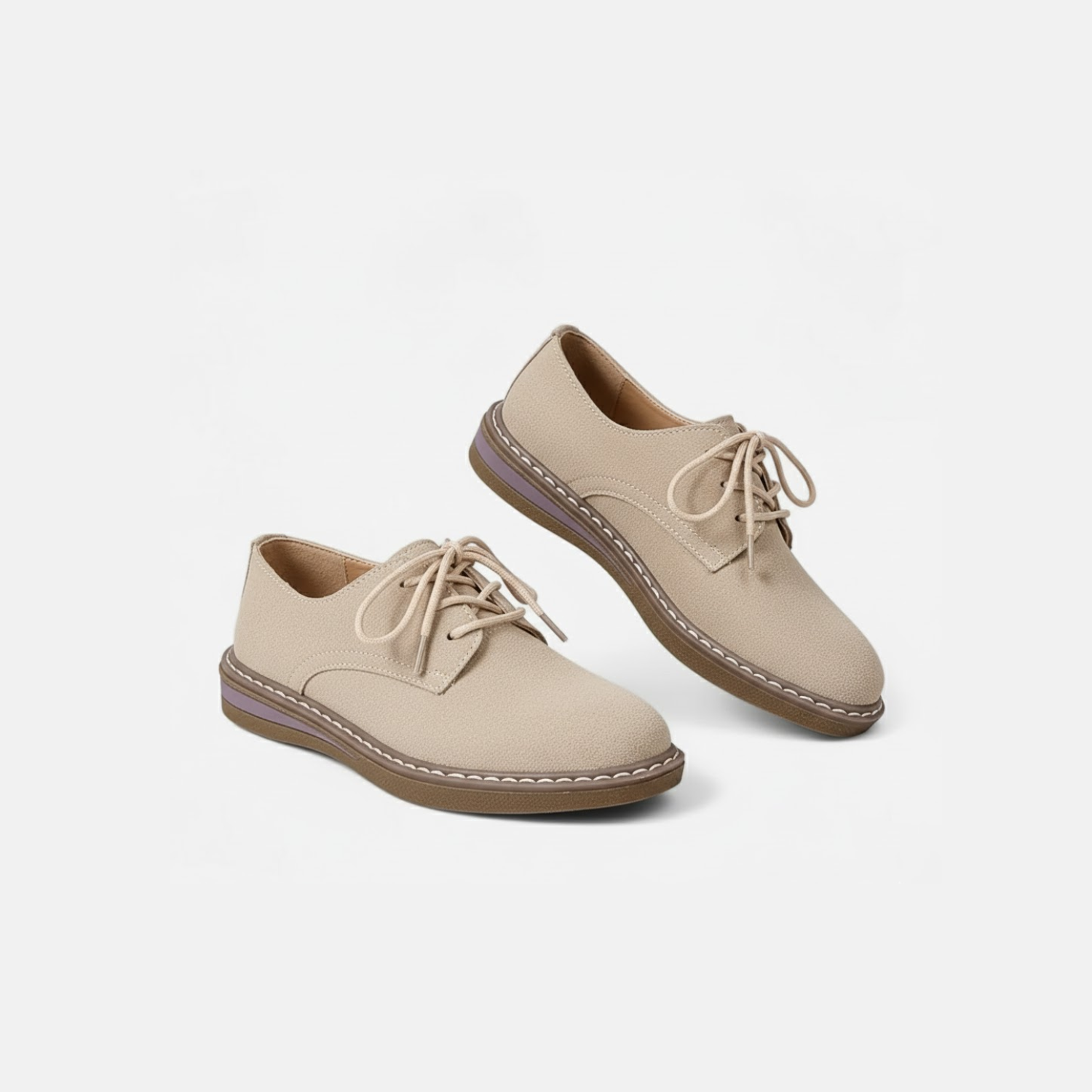Rivero Mode | Women’s Lace-Up Oxford Shoes – Casual Flat Comfort
