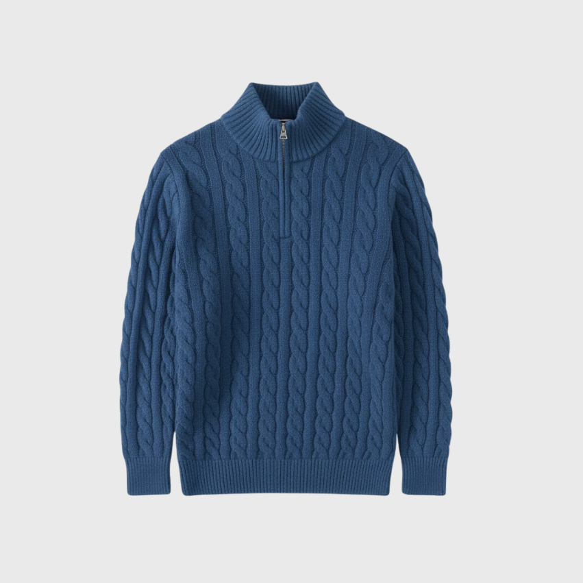 Rivero Mode | Men’s Heritage Half-Zip Cotton Sweater